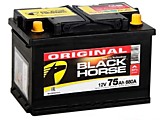 Black Horse 6СТ-75N R+ (L3B) низкий