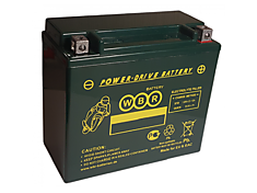 WBR Power-Drive Battery MT12-20-B YTX20L-BS, YTX20HL-BS, YB16L-B, YB18L-A