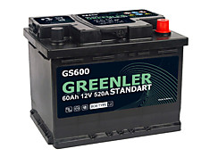 GREENLER GS600 60Ач ОП 520А