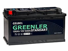 GREENLER GS1001 100Ач ПП 830А