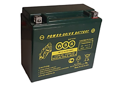 WBR Power-Drive Battery MT12-18 YTX20L-BS,  YTX20HL-BS, YB16CL-B, YB16L-B,  YB18L-A
