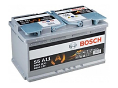 BOSCH S5 A11 80 Ач AGM S-Stop 580 901 080