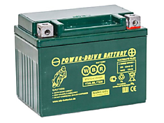WBR Power-Drive Battery MTG 12-4 YTX4L-BS, YTZ5S